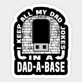 Dad A Base Sarcastic I Keep All My Daddy Husband Sticker